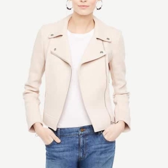 Ann Taylor Jackets & Blazers - Ann Taylor Blush Moto Jacket